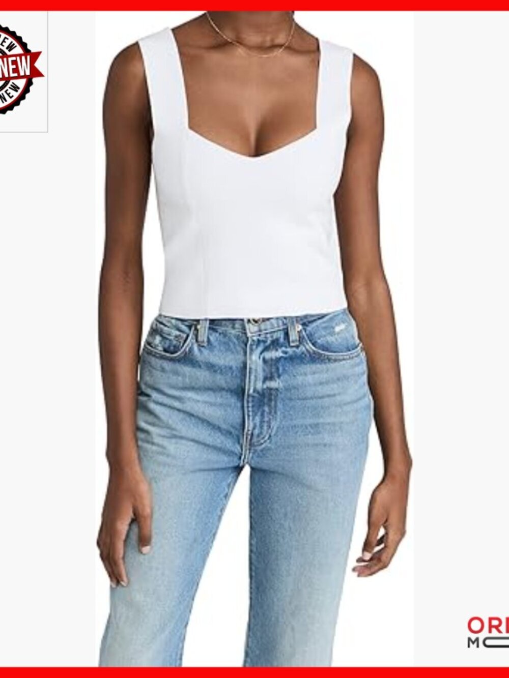 Fitted Crop Top with Sweetheart Neckline, Thick Straps, Dry Clean Only